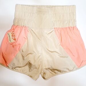 FP Movements By Free People Lined High Rise Running Athletic Pull On Shorts Smal